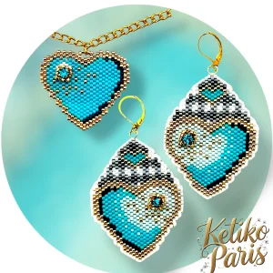 DIY Pattern - 2 Pendentifs VALENTINE