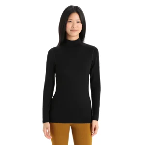 COL ROULÉ EN MÉRINO POUR FEMME, 260 TECH NOIR