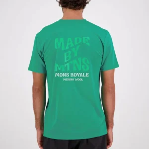 T-SHIRT MÉRINO POUR HOMME, ICON POP VERT