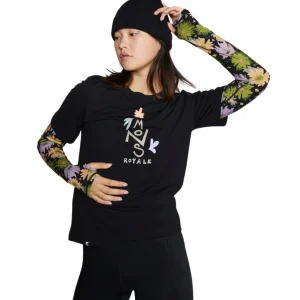 T-SHIRT MÉRINO FEMME, ICON NOIR