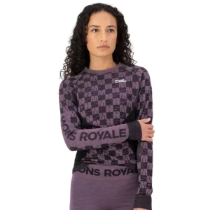 CHANDAIL MÉRINO FEMME, ASCENDER MAUVE