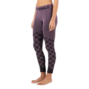 LEGGING MÉRINO FEMME, ASCENDER MAUVE