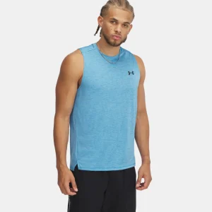 CAMISOLE SPORT POUR HOMME, UA TECH BLEU