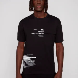 T-shirt noir Projek Raw pour homme