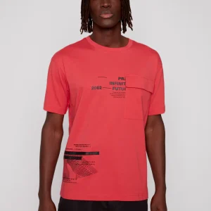 T-shirt corail Projek Raw pour homme