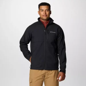 MANTEAU SOFTSHELL HOMME, ASCENDER NOIR