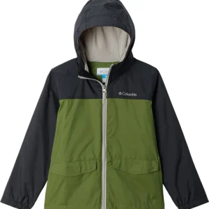 MANTEAU MI-SAISON GARÇON, RAIN-ZILLA VERT