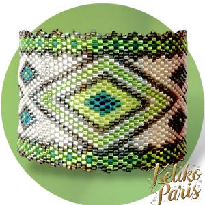 DIY EMERALD GLIMMER Bracelet Pattern