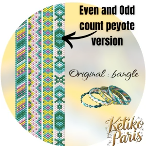 Vertical Peyote Pattern - 4 Bracelets ARREZZO