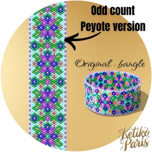 Vertical Peyote Pattern - Bracelet KANPUR