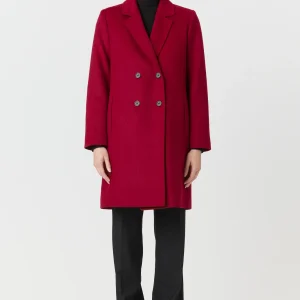 Manteau d’hiver style veston long femme en 100% laine – Desloups #DLF-004