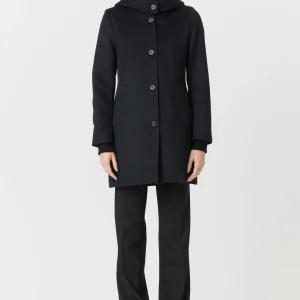 Manteau d’hiver long ajusté femme en 100% laine – Desloups #DLF-002