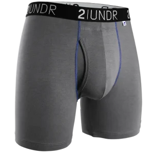 BOXER POUR HOMME, SWING SHIFT 6" GRIS