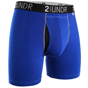 BOXER POUR HOMME, SWING SHIFT 6" BLEU