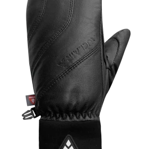 MITAINE SKI EN CUIR POUR FEMME, LADY BOSS NOIR