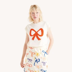 HAUT SANS MANCHE POUR FEMME, BOUCLE BLANC