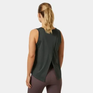 CAMISOLE POUR FEMME, TECH SPLIT BACK CHARCOAL