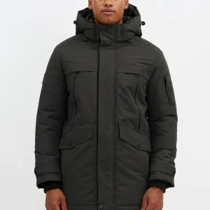 Manteau noir Point Zéro pour homme