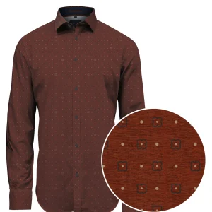 CHEMISE RUSS PICOT BEIGE POINT-ZERO POUR HOMME