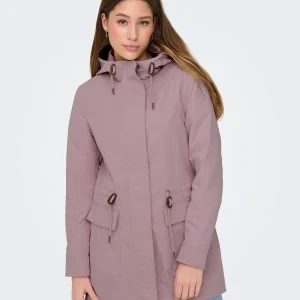 Manteau Mi-saison violet ice Only pour femme