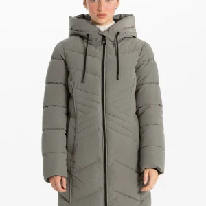 MANTEAU HIVER GRIS FEMME POINT-ZERO