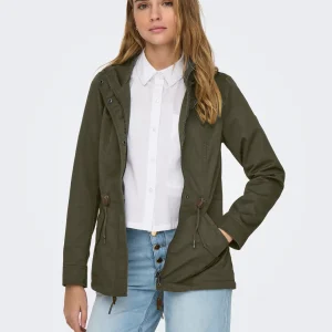 Manteau vert Mi-saison Only pour Femme