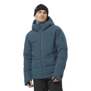 MANTEAU SKI DUVET HOMME, ALPENFLOW BLEU