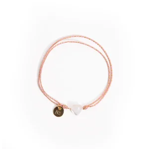 Bracelet Céleste COEUR nacre - 2 variantes
