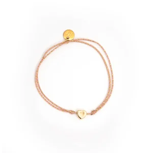 Bracelet Céleste COEUR doré - 2 variantes