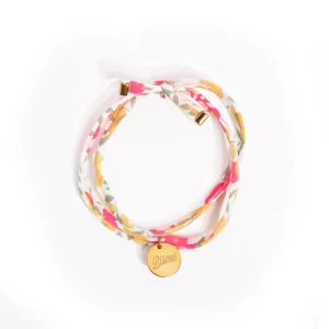 Bracelet Liberty double tour Wiltshire Lemon curd BISOUS