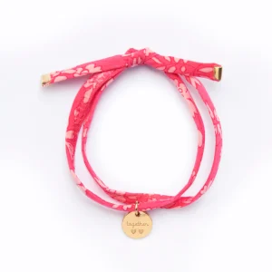 Bracelet Liberty double tour Capel corail TOGETHER