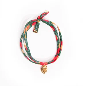 Bracelet Liberty double tour Wiltshire Bouteille d'or COEUR