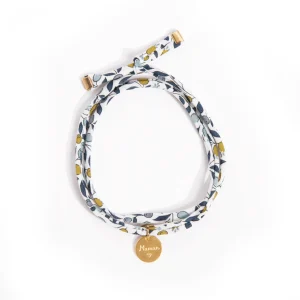 Bracelet Liberty double tour Floriana vert de gris MAMAN