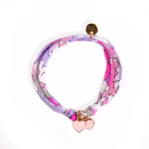 Bracelet Liberty coulissant DOUBLE COEUR - 2 variantes