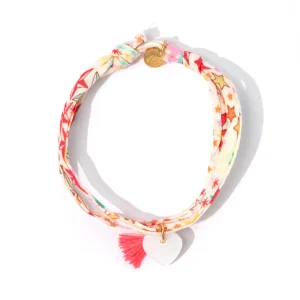 Bracelet Liberty coulissant COEUR NACRE