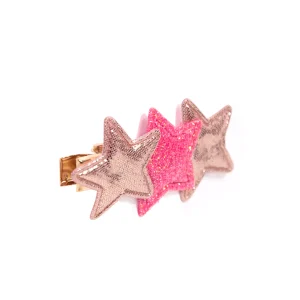 Barrette Etoile Paillette ROSE - 3 variantes