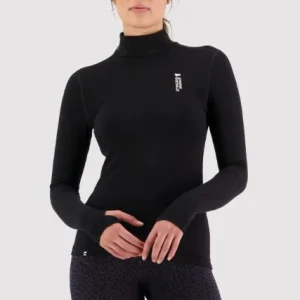 CHANDAIL MÉRINO FEMME, CASCADE FLEX MOCK NECK LS