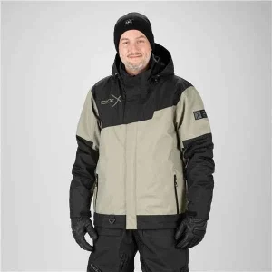 MANTEAU MOTONEIGE 3 EN 1 HOMME, CONQUER TITANE (L & 3XL)