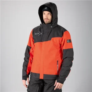 MANTEAU MOTONEIGE 3 EN 1 HOMME, CONQUER ROUGE