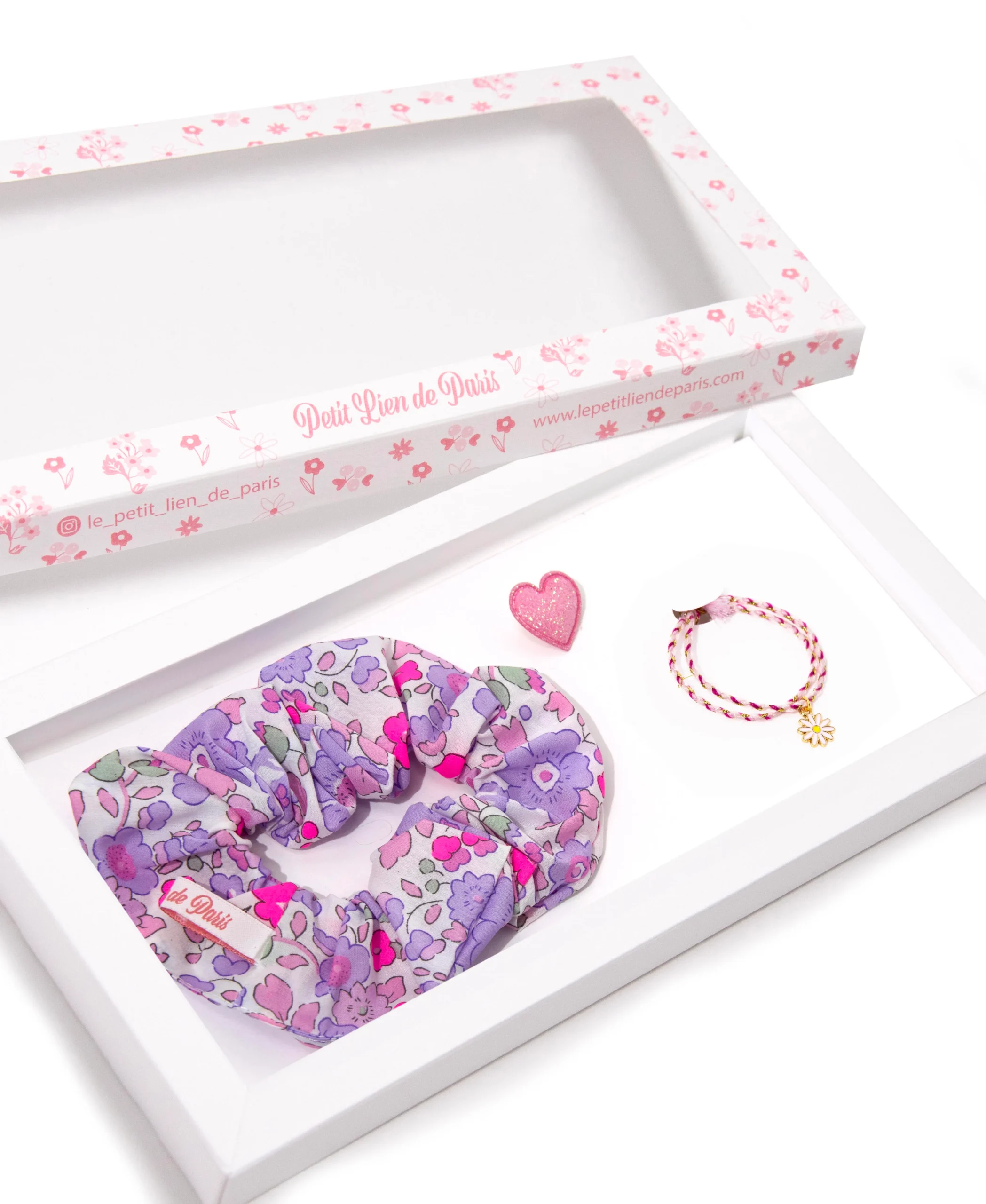 Coffret cadeau Chouchou Liberty Fluo Lila