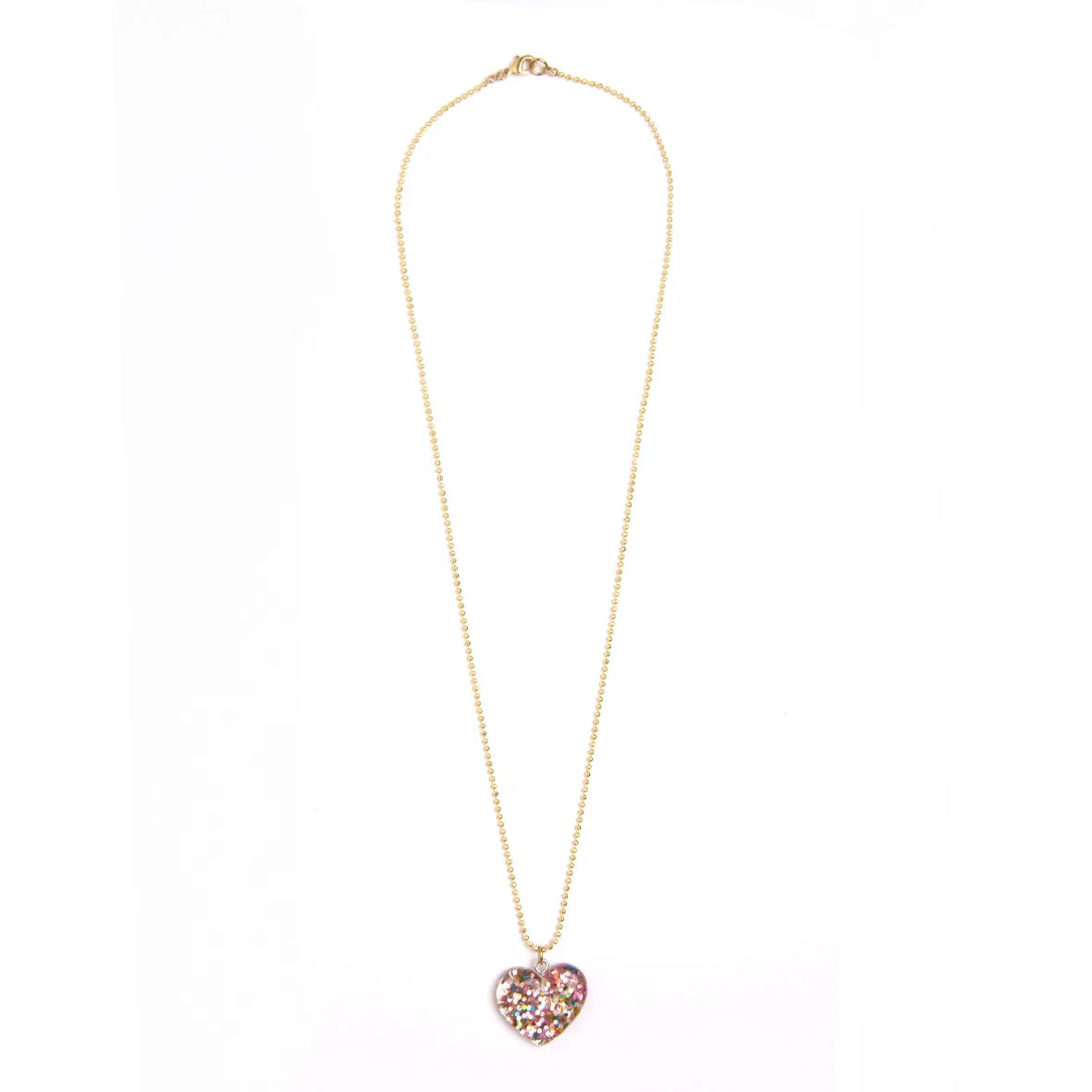 Collier Coeur Paillette – Image 2
