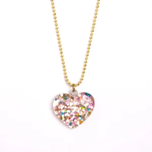 Collier Coeur Paillette