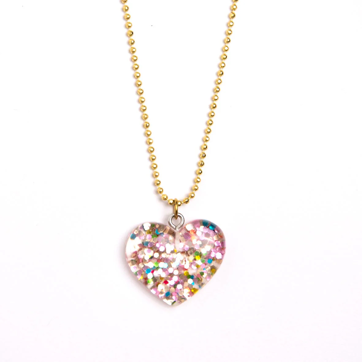 Collier Coeur Paillette