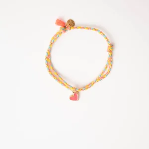 Bracelet Tressé Charm's Coeur