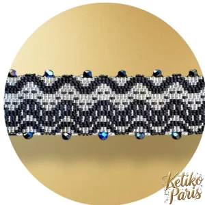 Vertical Peyote Pattern - Bracelet ONDULATIONS