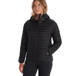 MANTEAU À CAPUCHON FEMME, ECHO FEATHERLESS NOIR