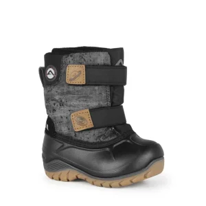BOTTES HIVER POUR TOUT-PETITS, FUNKY NOIR & GRIS (5 À 9)