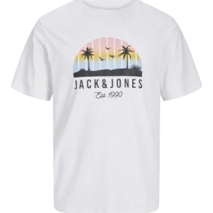 T-shirt blanc Palmier Jack & Jones pour homme
