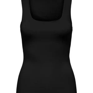 CAMISOLE NOIR 2 COTÉ ONLY POUR FEMME