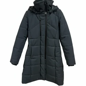 Vintage - manteau femme parka long ajusté - Marine - S